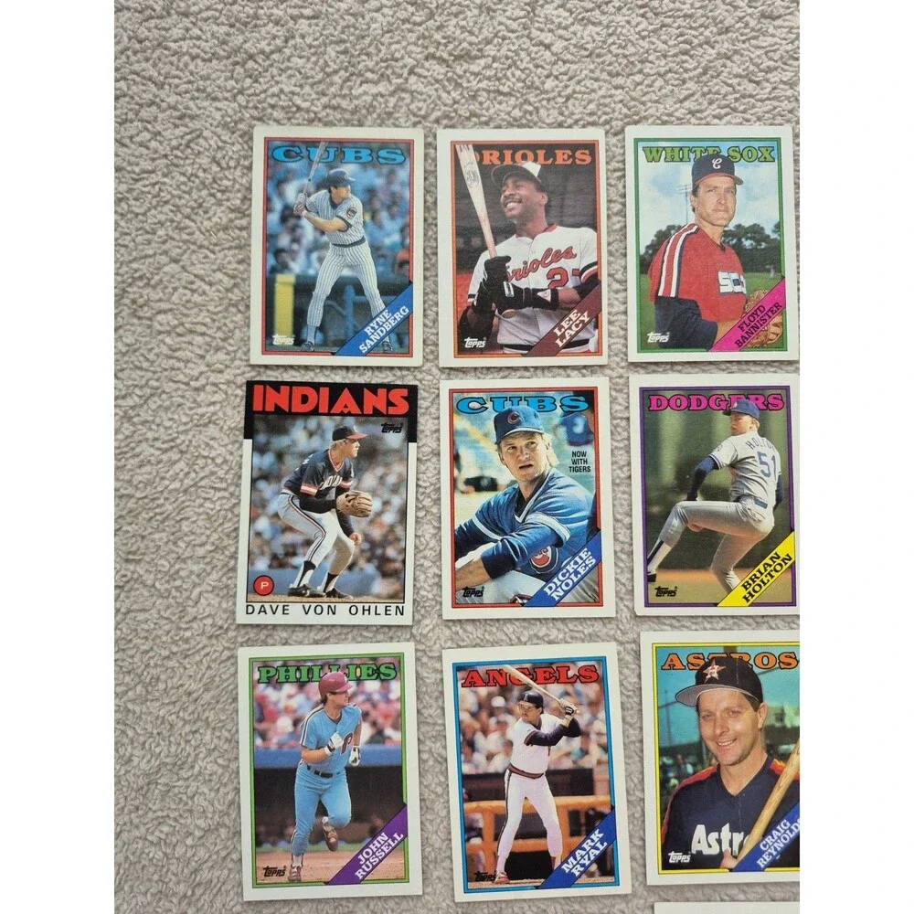1988 Topps Baseball Card Lot 26 Cards Dale Murphy Mark McGwire Era Vintage MLB